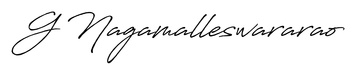 A timeless handwritten aesthetic for G Nagamalleswararao. The Antro_Vectra_Bolder font gives your signature a handcrafted feel with natural curves. G Nagamalleswararao signature style 7 images and pictures png