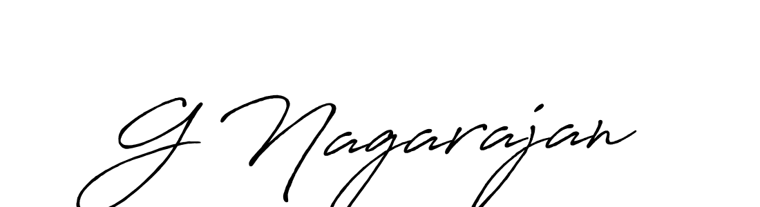 How to make G Nagarajan name signature. Use Antro_Vectra_Bolder style for creating short signs online. This is the latest handwritten sign. G Nagarajan signature style 7 images and pictures png