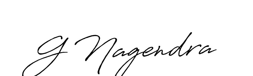 G Nagendra stylish signature style. Best Handwritten Sign (Antro_Vectra_Bolder) for my name. Handwritten Signature Collection Ideas for my name G Nagendra. G Nagendra signature style 7 images and pictures png