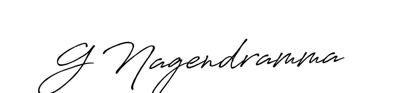 How to make G Nagendramma name signature. Use Antro_Vectra_Bolder style for creating short signs online. This is the latest handwritten sign. G Nagendramma signature style 7 images and pictures png