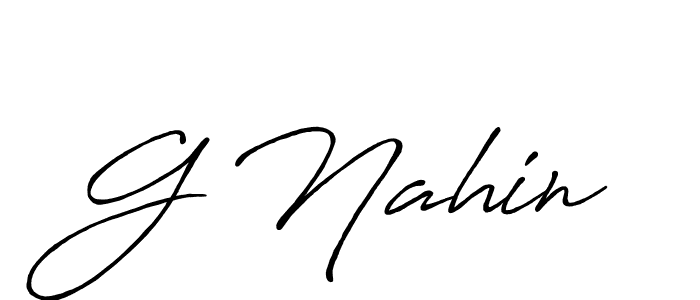 The best way (Antro_Vectra_Bolder) to make a short signature is to pick only two or three words in your name. The name G Nahin include a total of six letters. For converting this name. G Nahin signature style 7 images and pictures png