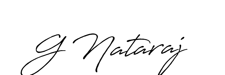 Use a signature maker to create a handwritten signature online. With this signature software, you can design (Antro_Vectra_Bolder) your own signature for name G Nataraj. G Nataraj signature style 7 images and pictures png