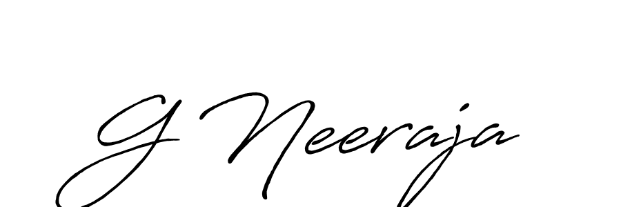 Antro_Vectra_Bolder is a professional signature style that is perfect for those who want to add a touch of class to their signature. It is also a great choice for those who want to make their signature more unique. Get G Neeraja name to fancy signature for free. G Neeraja signature style 7 images and pictures png