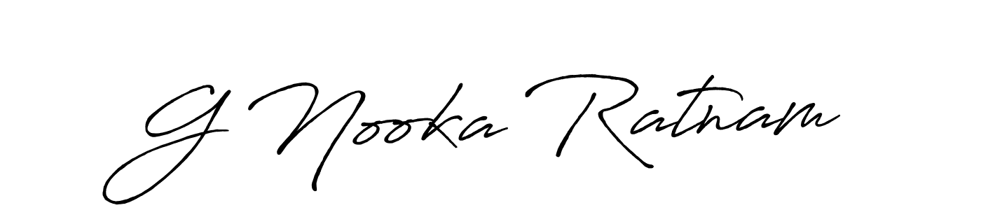 Best and Professional Signature Style for G Nooka Ratnam. Antro_Vectra_Bolder Best Signature Style Collection. G Nooka Ratnam signature style 7 images and pictures png