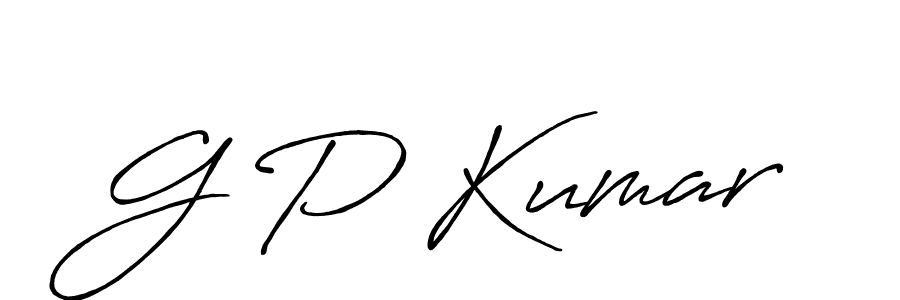 Also we have G P Kumar name is the best signature style. Create professional handwritten signature collection using Antro_Vectra_Bolder autograph style. G P Kumar signature style 7 images and pictures png