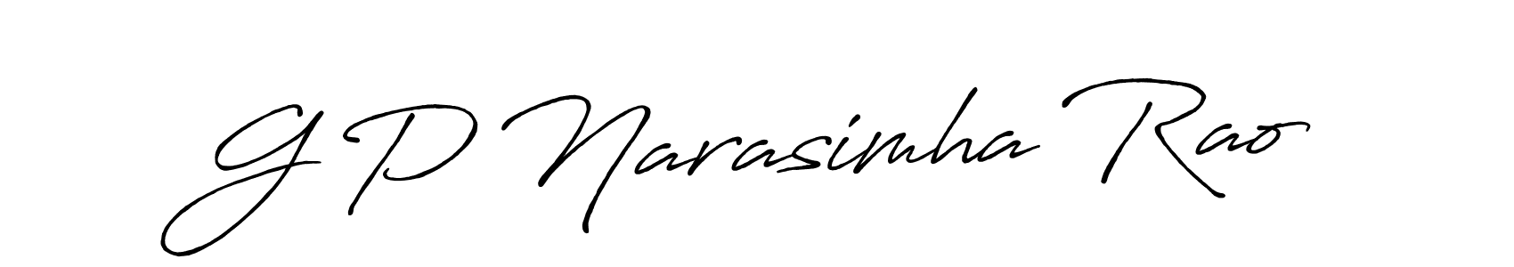 Also we have G P Narasimha Rao name is the best signature style. Create professional handwritten signature collection using Antro_Vectra_Bolder autograph style. G P Narasimha Rao signature style 7 images and pictures png