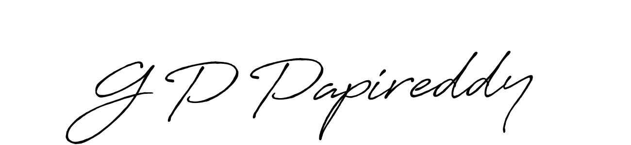Antro_Vectra_Bolder is a professional signature style that is perfect for those who want to add a touch of class to their signature. It is also a great choice for those who want to make their signature more unique. Get G P Papireddy name to fancy signature for free. G P Papireddy signature style 7 images and pictures png