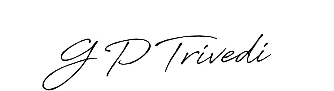 Design your own signature with our free online signature maker. With this signature software, you can create a handwritten (Antro_Vectra_Bolder) signature for name G P Trivedi. G P Trivedi signature style 7 images and pictures png