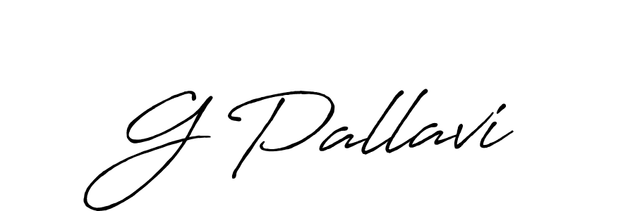 G Pallavi stylish signature style. Best Handwritten Sign (Antro_Vectra_Bolder) for my name. Handwritten Signature Collection Ideas for my name G Pallavi. G Pallavi signature style 7 images and pictures png