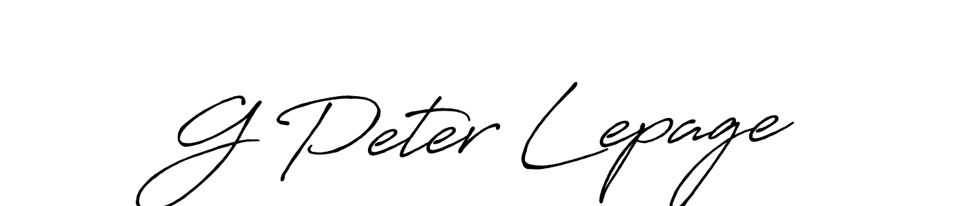 Design your own signature with our free online signature maker. With this signature software, you can create a handwritten (Antro_Vectra_Bolder) signature for name G Peter Lepage. G Peter Lepage signature style 7 images and pictures png