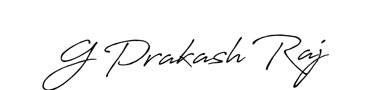 Design your own signature with our free online signature maker. With this signature software, you can create a handwritten (Antro_Vectra_Bolder) signature for name G Prakash Raj. G Prakash Raj signature style 7 images and pictures png