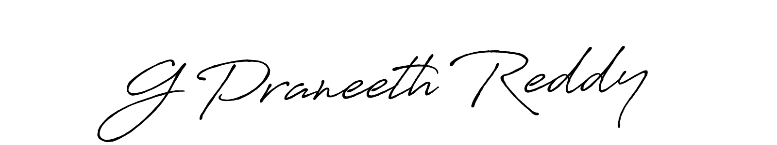 How to make G Praneeth Reddy signature? Antro_Vectra_Bolder is a professional autograph style. Create handwritten signature for G Praneeth Reddy name. G Praneeth Reddy signature style 7 images and pictures png