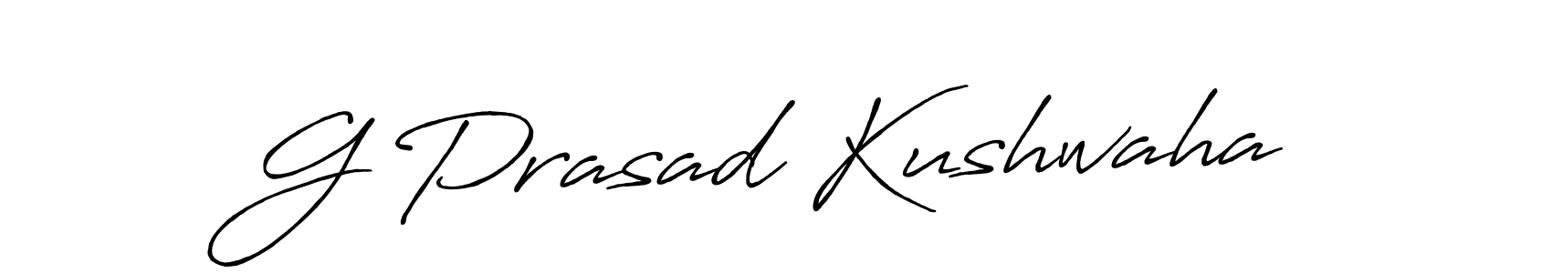 G Prasad Kushwaha stylish signature style. Best Handwritten Sign (Antro_Vectra_Bolder) for my name. Handwritten Signature Collection Ideas for my name G Prasad Kushwaha. G Prasad Kushwaha signature style 7 images and pictures png