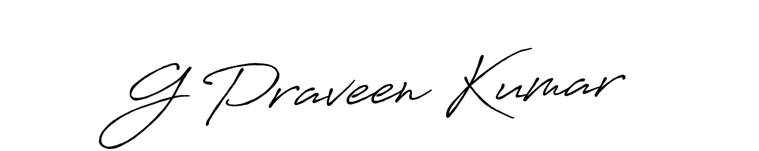 Also we have G Praveen Kumar name is the best signature style. Create professional handwritten signature collection using Antro_Vectra_Bolder autograph style. G Praveen Kumar signature style 7 images and pictures png