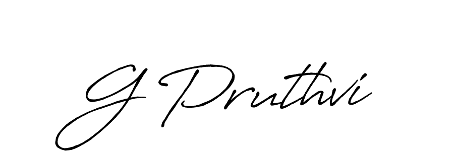 This is the best signature style for the G Pruthvi name. Also you like these signature font (Antro_Vectra_Bolder). Mix name signature. G Pruthvi signature style 7 images and pictures png