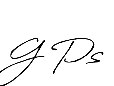 How to make G Ps signature? Antro_Vectra_Bolder is a professional autograph style. Create handwritten signature for G Ps name. G Ps signature style 7 images and pictures png