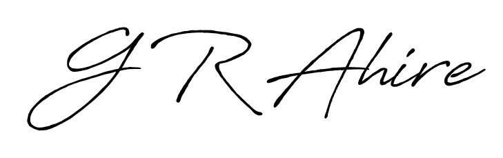An effortless, minimalist signature concept for G R Ahire using Antro_Vectra_Bolder design. Clean lines that look great on any document. G R Ahire signature style 7 images and pictures png