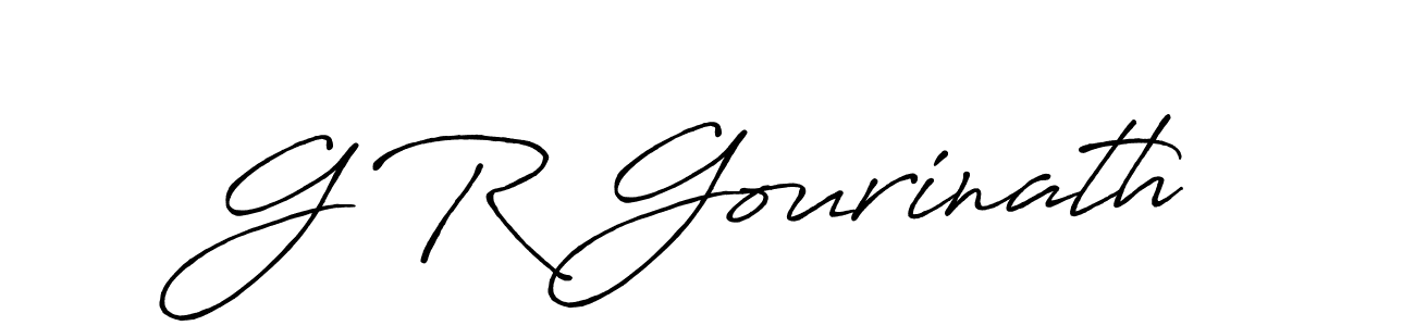 Make a beautiful signature design for name G R Gourinath. With this signature (Antro_Vectra_Bolder) style, you can create a handwritten signature for free. G R Gourinath signature style 7 images and pictures png
