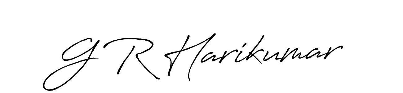 How to make G R Harikumar signature? Antro_Vectra_Bolder is a professional autograph style. Create handwritten signature for G R Harikumar name. G R Harikumar signature style 7 images and pictures png