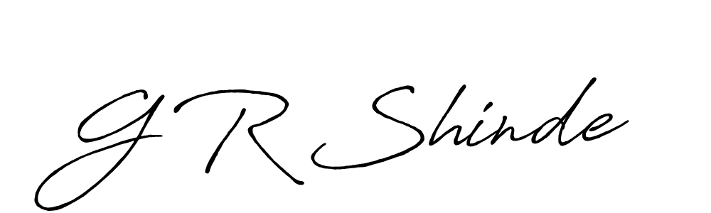 The best way (Antro_Vectra_Bolder) to make a short signature is to pick only two or three words in your name. The name G R Shinde include a total of six letters. For converting this name. G R Shinde signature style 7 images and pictures png