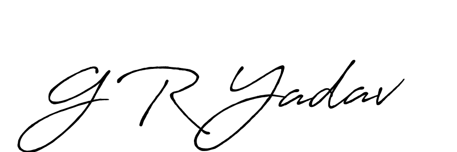 Design your own signature with our free online signature maker. With this signature software, you can create a handwritten (Antro_Vectra_Bolder) signature for name G R Yadav. G R Yadav signature style 7 images and pictures png