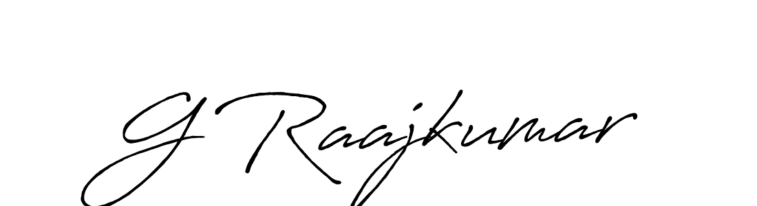 if you are searching for the best signature style for your name G Raajkumar. so please give up your signature search. here we have designed multiple signature styles  using Antro_Vectra_Bolder. G Raajkumar signature style 7 images and pictures png