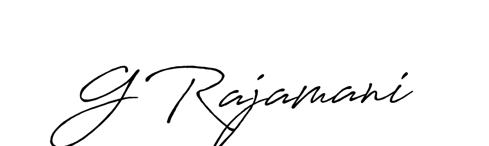 Antro_Vectra_Bolder is a professional signature style that is perfect for those who want to add a touch of class to their signature. It is also a great choice for those who want to make their signature more unique. Get G Rajamani name to fancy signature for free. G Rajamani signature style 7 images and pictures png