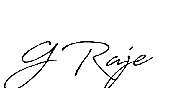Use a signature maker to create a handwritten signature online. With this signature software, you can design (Antro_Vectra_Bolder) your own signature for name G Raje. G Raje signature style 7 images and pictures png