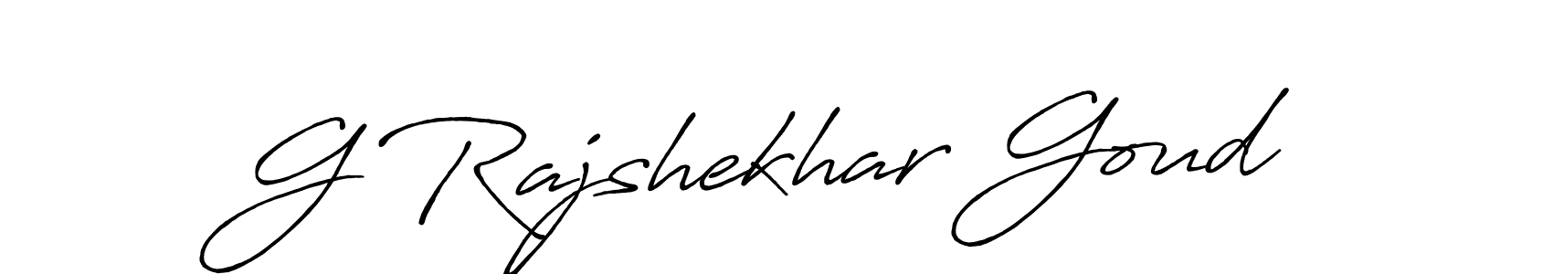 if you are searching for the best signature style for your name G Rajshekhar Goud. so please give up your signature search. here we have designed multiple signature styles  using Antro_Vectra_Bolder. G Rajshekhar Goud signature style 7 images and pictures png