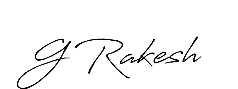 if you are searching for the best signature style for your name G Rakesh. so please give up your signature search. here we have designed multiple signature styles  using Antro_Vectra_Bolder. G Rakesh signature style 7 images and pictures png