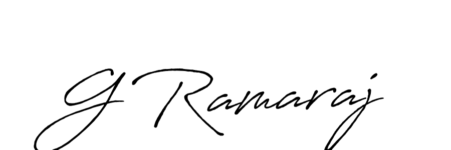 if you are searching for the best signature style for your name G Ramaraj. so please give up your signature search. here we have designed multiple signature styles  using Antro_Vectra_Bolder. G Ramaraj signature style 7 images and pictures png