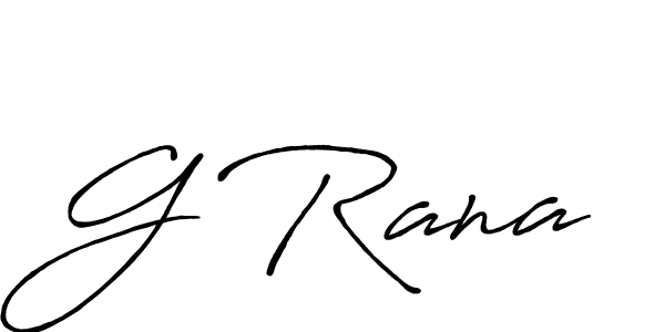 How to make G Rana signature? Antro_Vectra_Bolder is a professional autograph style. Create handwritten signature for G Rana name. G Rana signature style 7 images and pictures png