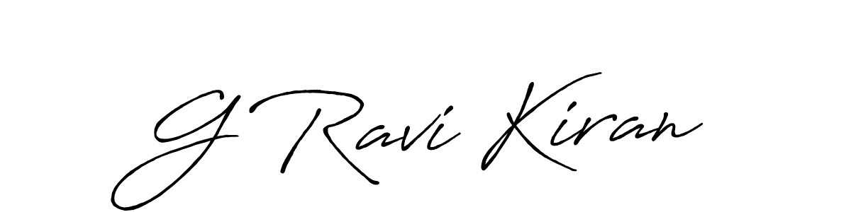 It looks lik you need a new signature style for name G Ravi Kiran. Design unique handwritten (Antro_Vectra_Bolder) signature with our free signature maker in just a few clicks. G Ravi Kiran signature style 7 images and pictures png
