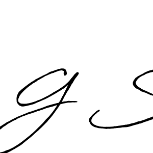 The best way (Antro_Vectra_Bolder) to make a short signature is to pick only two or three words in your name. The name G S include a total of six letters. For converting this name. G S signature style 7 images and pictures png