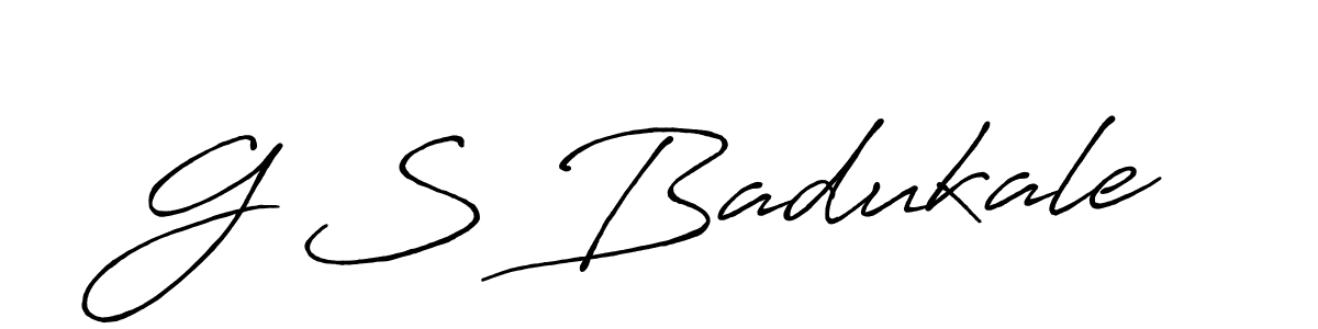 if you are searching for the best signature style for your name G S Badukale. so please give up your signature search. here we have designed multiple signature styles  using Antro_Vectra_Bolder. G S Badukale signature style 7 images and pictures png