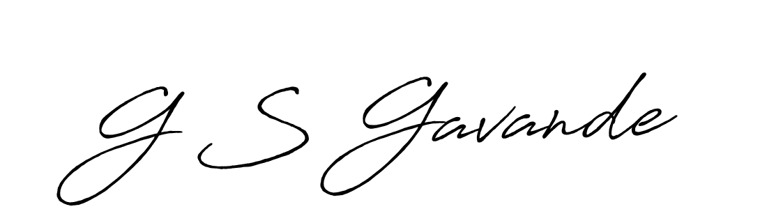 How to make G S Gavande signature? Antro_Vectra_Bolder is a professional autograph style. Create handwritten signature for G S Gavande name. G S Gavande signature style 7 images and pictures png