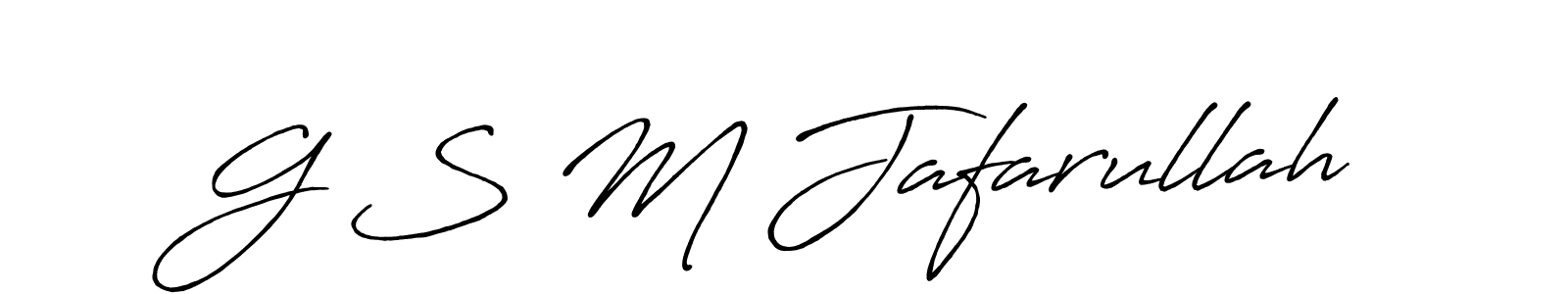 Make a beautiful signature design for name G S M Jafarullah. Use this online signature maker to create a handwritten signature for free. G S M Jafarullah signature style 7 images and pictures png