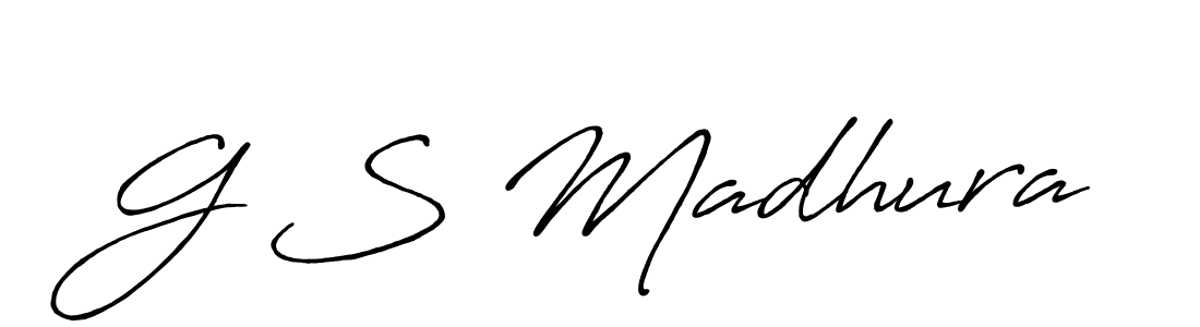 Make a short G S Madhura signature style. Manage your documents anywhere anytime using Antro_Vectra_Bolder. Create and add eSignatures, submit forms, share and send files easily. G S Madhura signature style 7 images and pictures png