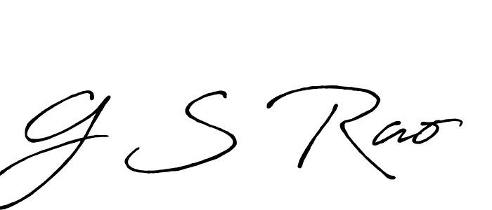 It looks lik you need a new signature style for name G S Rao. Design unique handwritten (Antro_Vectra_Bolder) signature with our free signature maker in just a few clicks. G S Rao signature style 7 images and pictures png