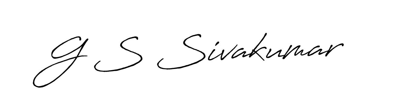 Use a signature maker to create a handwritten signature online. With this signature software, you can design (Antro_Vectra_Bolder) your own signature for name G S Sivakumar. G S Sivakumar signature style 7 images and pictures png