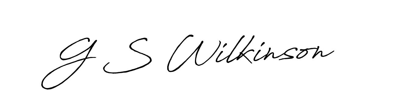 Antro_Vectra_Bolder is a professional signature style that is perfect for those who want to add a touch of class to their signature. It is also a great choice for those who want to make their signature more unique. Get G S Wilkinson name to fancy signature for free. G S Wilkinson signature style 7 images and pictures png
