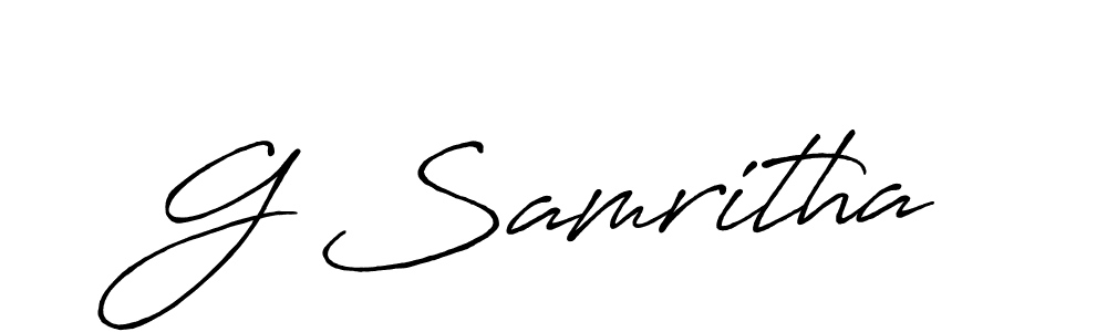 It looks lik you need a new signature style for name G Samritha. Design unique handwritten (Antro_Vectra_Bolder) signature with our free signature maker in just a few clicks. G Samritha signature style 7 images and pictures png