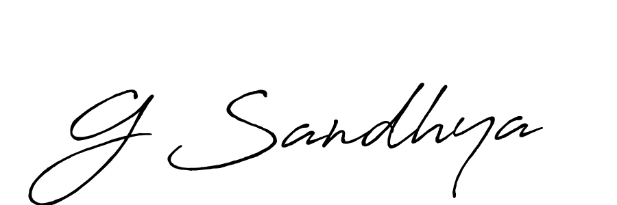 You should practise on your own different ways (Antro_Vectra_Bolder) to write your name (G Sandhya) in signature. don't let someone else do it for you. G Sandhya signature style 7 images and pictures png