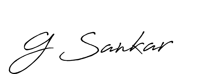 Make a beautiful signature design for name G Sankar. With this signature (Antro_Vectra_Bolder) style, you can create a handwritten signature for free. G Sankar signature style 7 images and pictures png