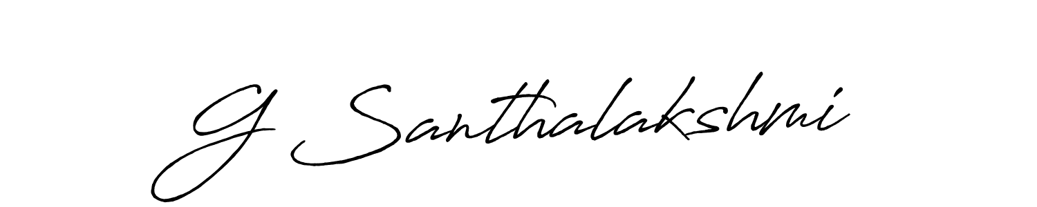 Use a signature maker to create a handwritten signature online. With this signature software, you can design (Antro_Vectra_Bolder) your own signature for name G Santhalakshmi. G Santhalakshmi signature style 7 images and pictures png