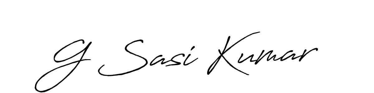 Also we have G Sasi Kumar name is the best signature style. Create professional handwritten signature collection using Antro_Vectra_Bolder autograph style. G Sasi Kumar signature style 7 images and pictures png