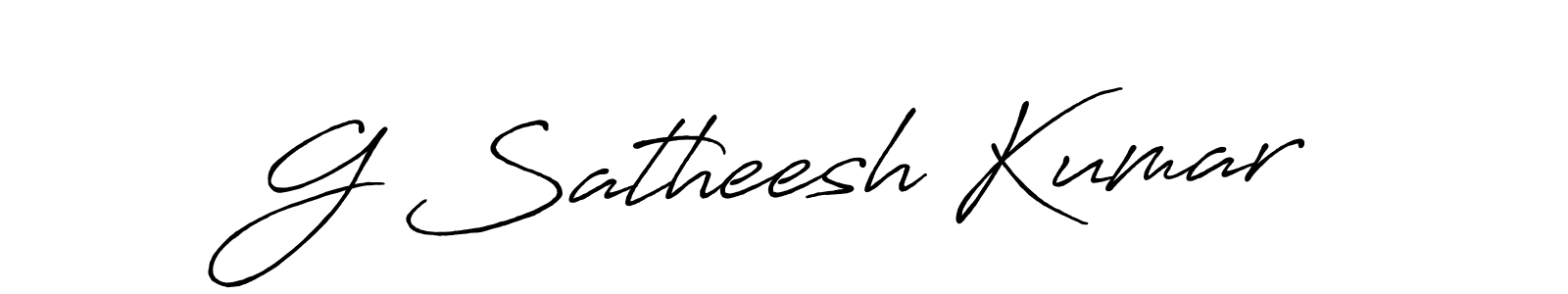 Make a short G Satheesh Kumar signature style. Manage your documents anywhere anytime using Antro_Vectra_Bolder. Create and add eSignatures, submit forms, share and send files easily. G Satheesh Kumar signature style 7 images and pictures png