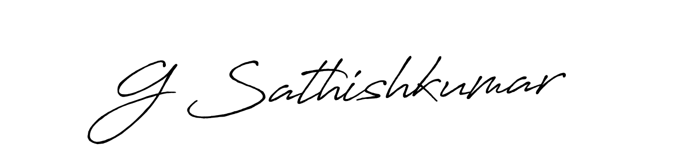Make a beautiful signature design for name G Sathishkumar. Use this online signature maker to create a handwritten signature for free. G Sathishkumar signature style 7 images and pictures png