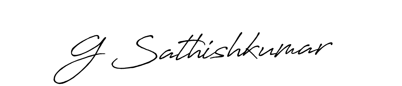 Make a beautiful signature design for name G Sathishkumar. Use this online signature maker to create a handwritten signature for free. G Sathishkumar signature style 7 images and pictures png