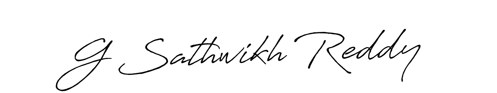 Make a beautiful signature design for name G Sathwikh Reddy. Use this online signature maker to create a handwritten signature for free. G Sathwikh Reddy signature style 7 images and pictures png